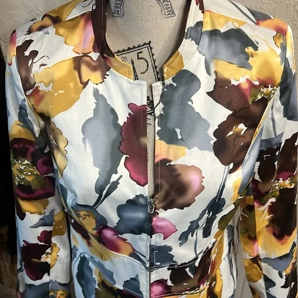 Christopher & Banks Multicolor Floral Blazer - Picture 2 of 5